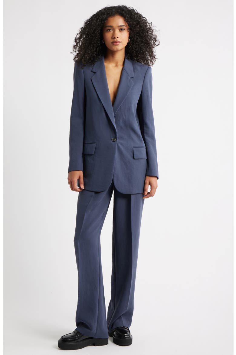 Curator Crepe Trousers, Alternate, color, NAVY BLUE