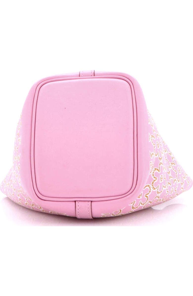 Pre-Owned Hermes Picotin Lock Bag Lucky Daisy Printed Swift Micro, Alternate, color, Mauve Sylvestre