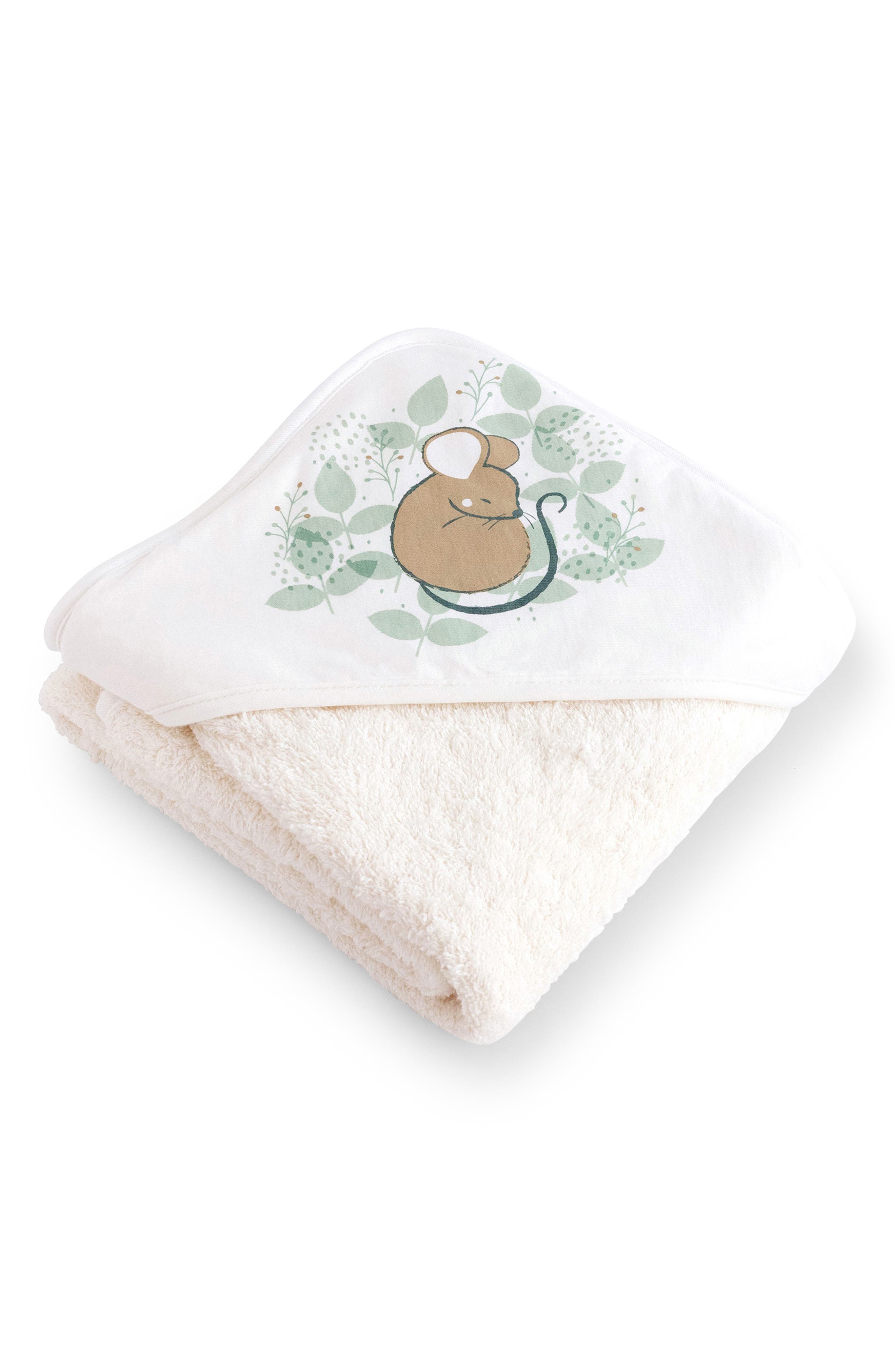 KALENCOM Kids' Hooded Cotton Jersey Towel in Spring Cottage 