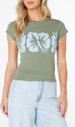 Roxy Flower Block '90s Graphic Baby Tee
