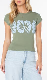 Roxy Flower Block '90s Graphic Baby Tee