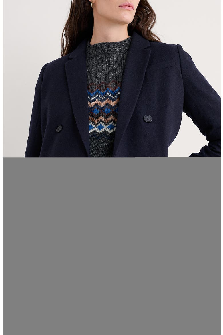 Lowena Double Breasted Blazer, Main, color, MARITIME