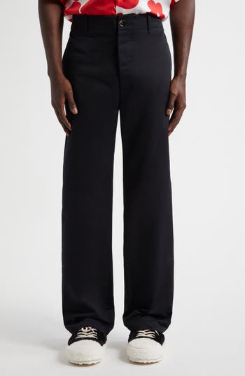 Marni Straight Leg Cotton Gabardine Pants | Nordstrom