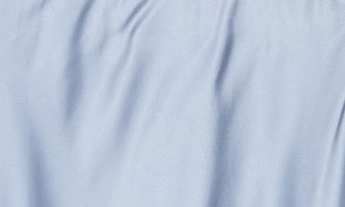 Shop Renee C Satin A-line Skirt In Steel Blue
