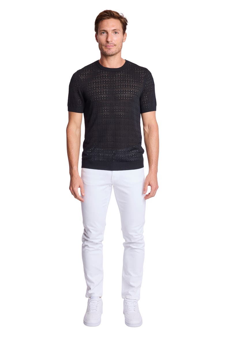 Short Sleeve Knit T-Shirt, Alternate, color, BLACK SOY