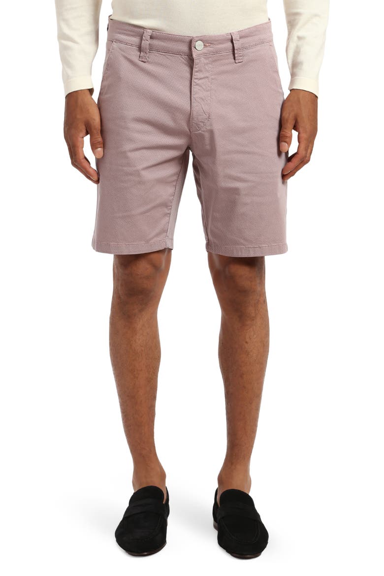 Arizona Flat Front Chino Shorts, Main, color, FAWN TIE PRINT