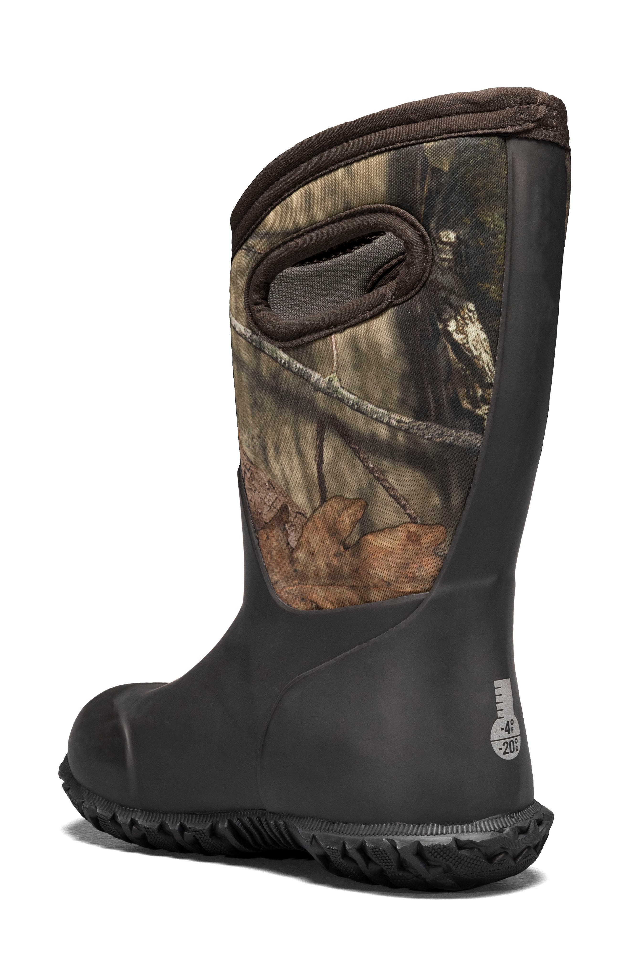 Bogs Kids' York Camo Waterproof Boot, Alternate, color, Mossy Oak