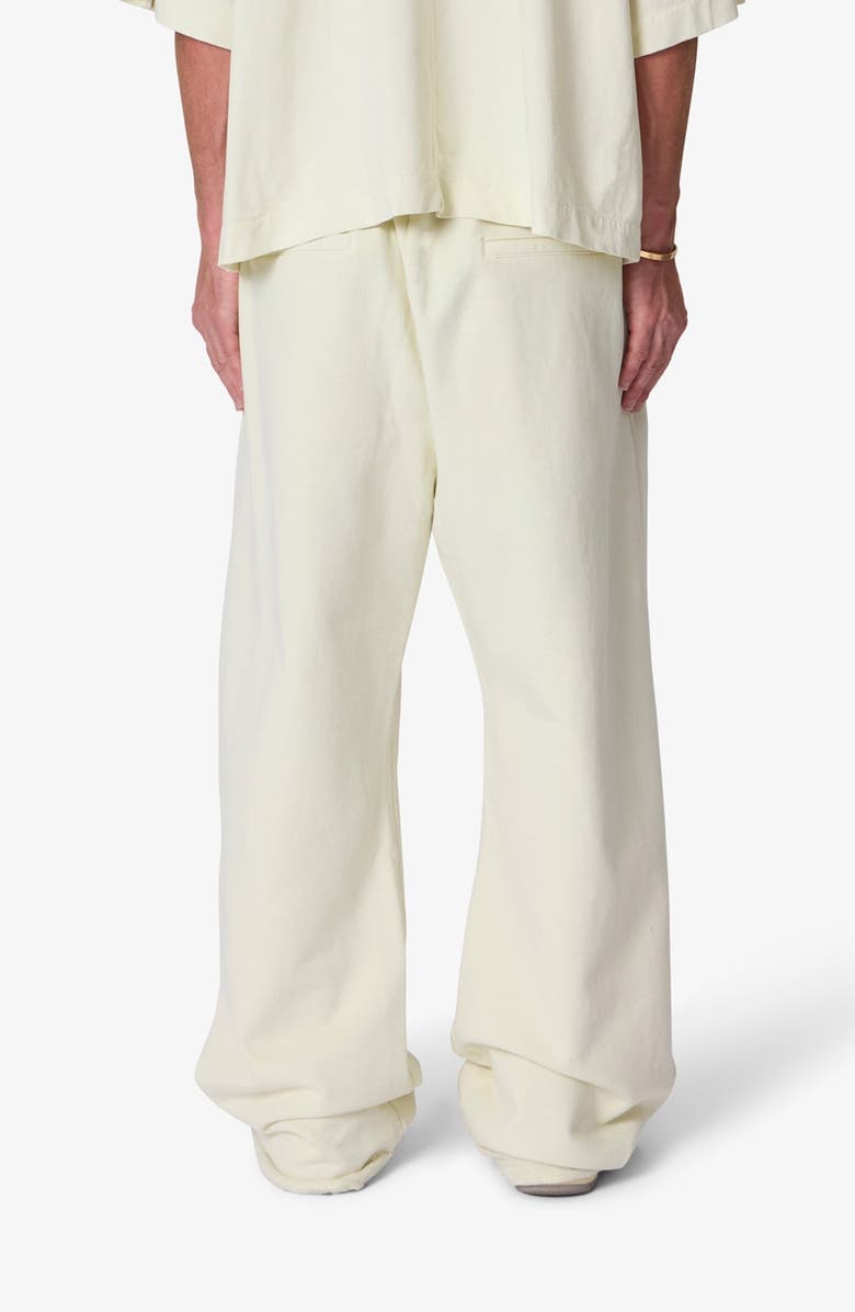 mnml Ultra Baggy Cotton Fleece Sweatpants, Alternate, color, Off White