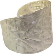 OLIVIA WELLES Alda Hammered Cuff Bracelet