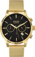 VERSUS Versace Eugene Mesh Band Chronograph Watch, 46mm