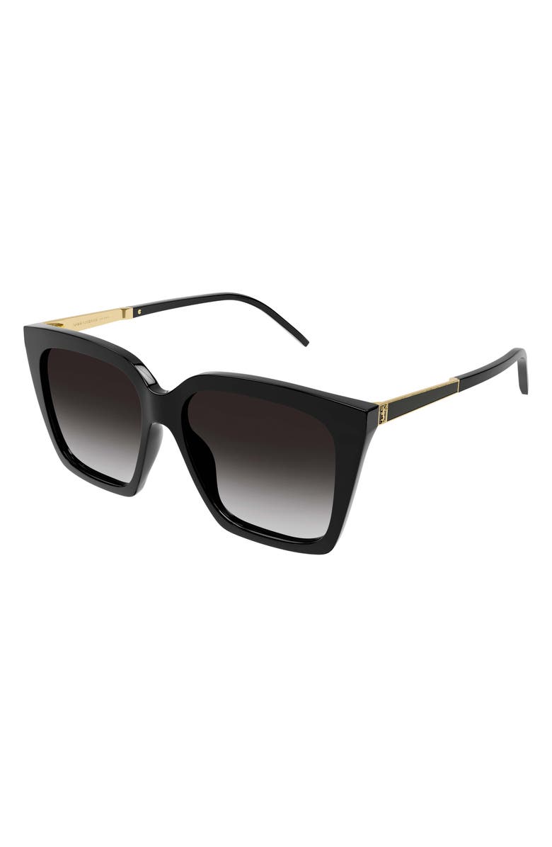 Saint Laurent 56mm Cat Eye Sunglasses, Main, color,