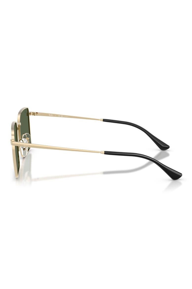Polarized Square Sunglasses, Alternate, color, PALE GOLD / DARK GREEN POLAR