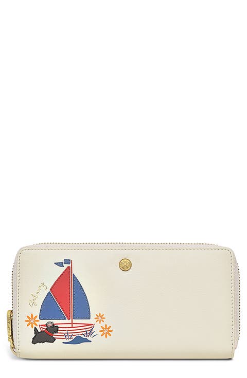 Large Sail Away Zip Around Wallet