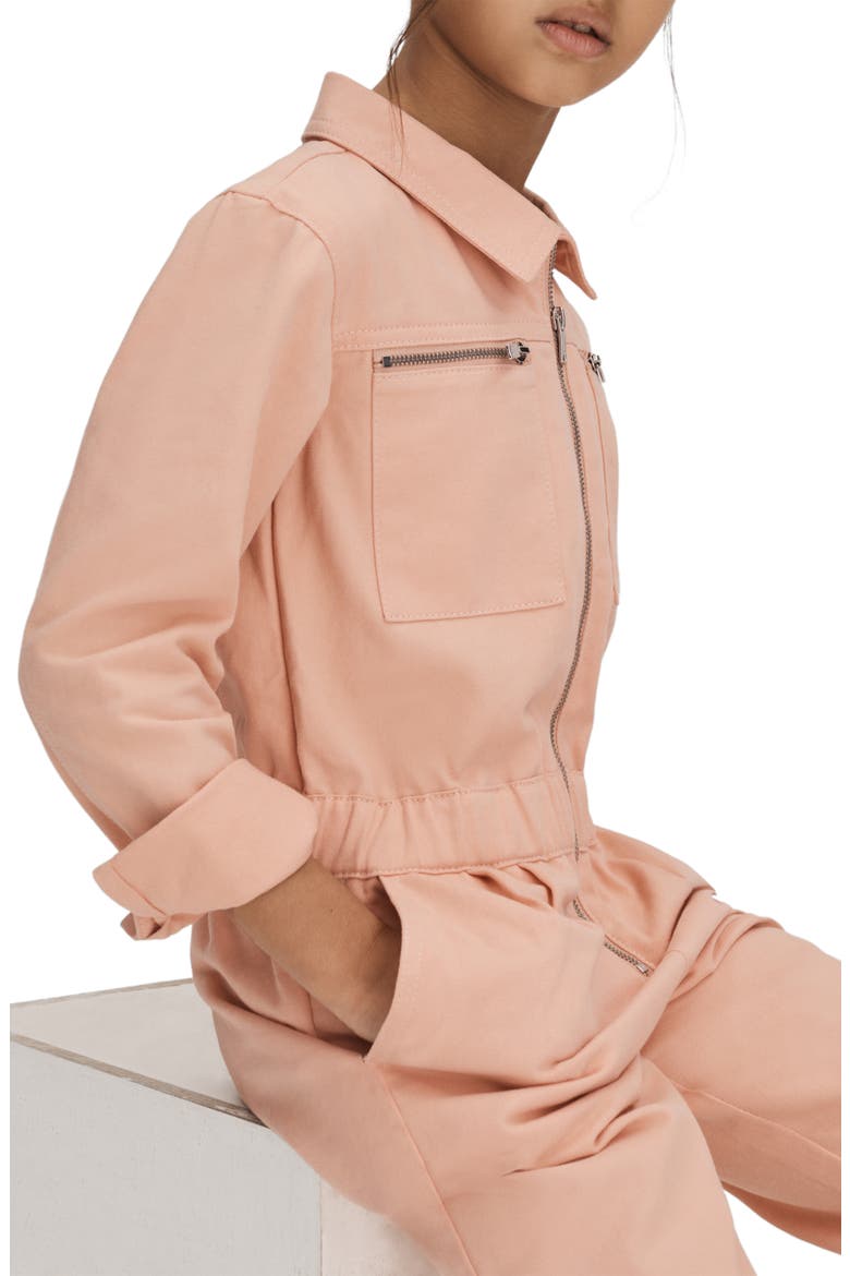 Kids' Penelope Sr. Cotton Utility Jumpsuit, Alternate, color, PINK