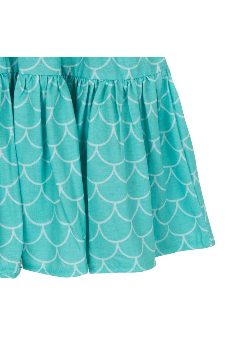 Princess Cosplay Short Sleeve Dress, Alternate, color, Teal Lavender Ariel