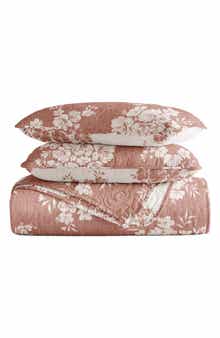 HOMESPUN Pattern Reversible Quilt & Sham Set