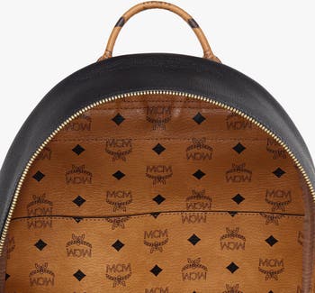 Stark Backpack in Embossed Logo Leather