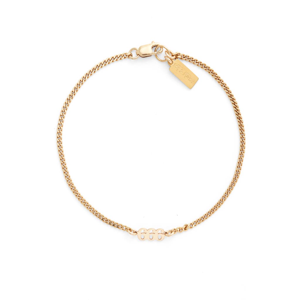 Set & Stones Angel Numbers Bracelet In Gold