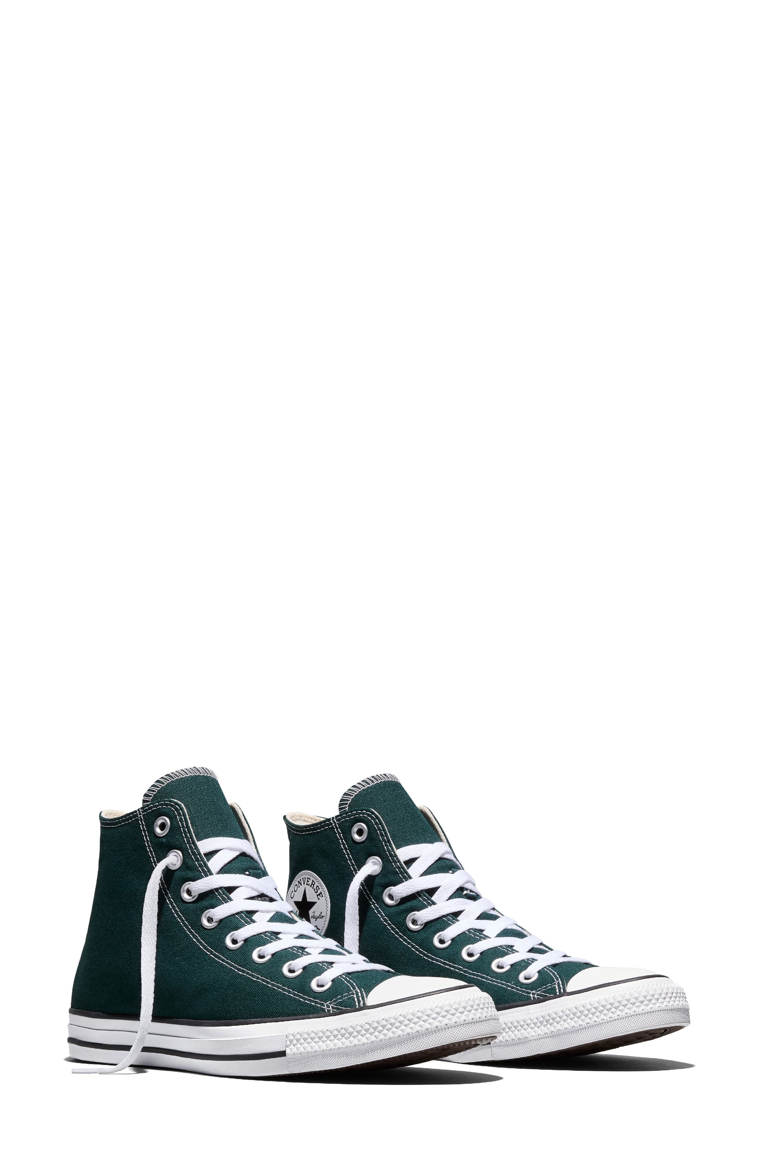 Gender Inclusive Chuck Taylor All Star Canvas High Top Sneaker, Alternate, color, STEELY PINE