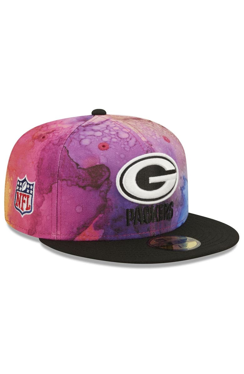 New Era Men's New Era Pink/Black Green Bay Packers 2022 NFL Crucial Catch 59FIFTY Fitted Hat, Main, color, 