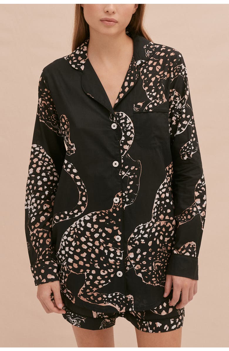 Desmond & Dempsey Signature Pajama Set, Alternate, color, Jag Navy