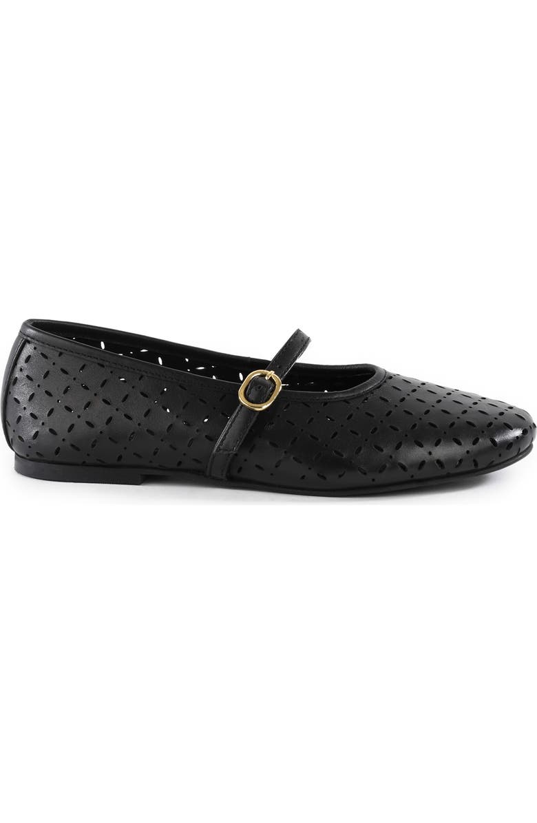 Seychelles Skyler Lasercut Ballet Flat, Alternate, color, Black