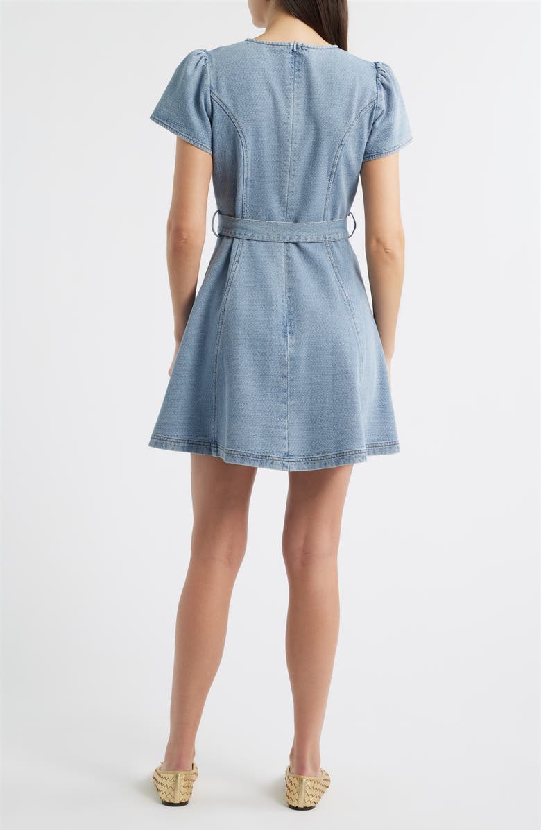 ZOE AND CLAIRE Denim Minidress, Alternate, color, Denim