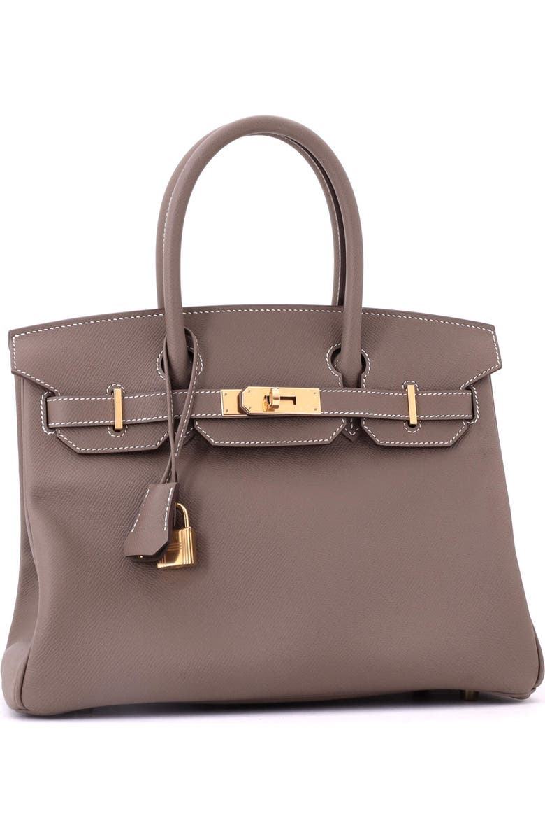 Pre-Owned Hermes Birkin Handbag Grey Epsom with Gold Hardware 30, Alternate, color, Etoupe