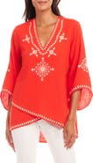 Karen Kane Embroidered Crossover Top
