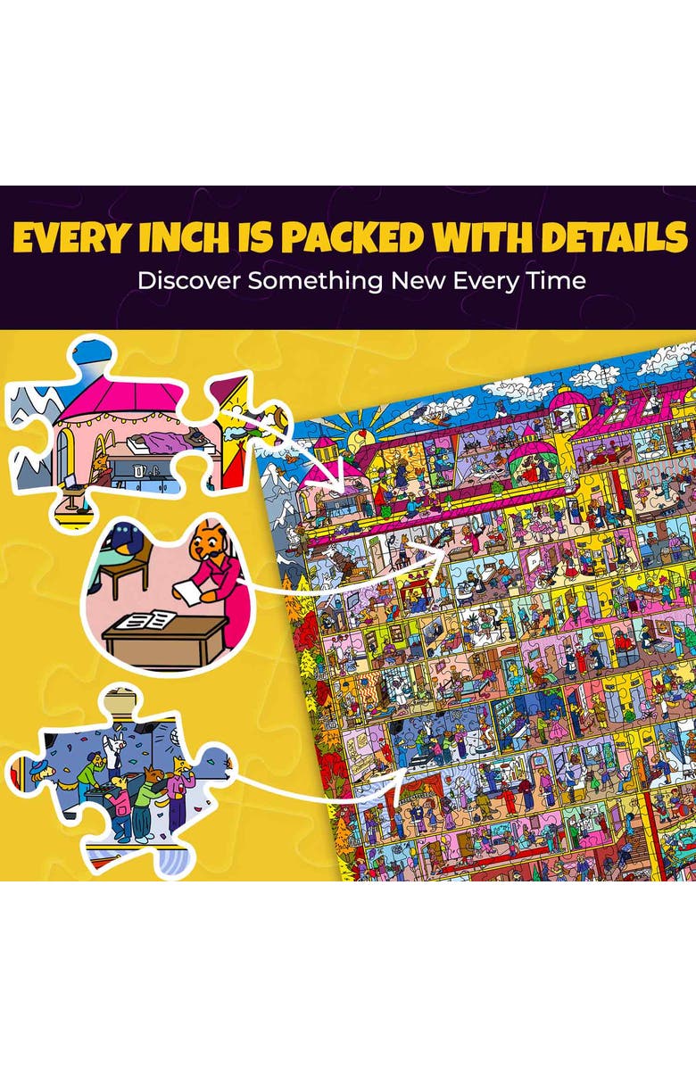 Quokka 1000 Piece Puzzle for Adults and Teens - Animal Bash, Desert Whirl & Hotel Wildeluxe, Alternate, color, Wildeluxe