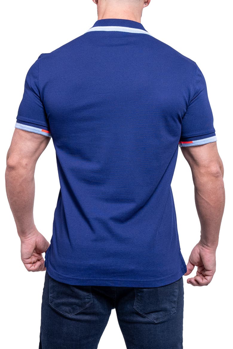 Tipemb42 Blue Piqué Polo, Alternate, color, BLUE
