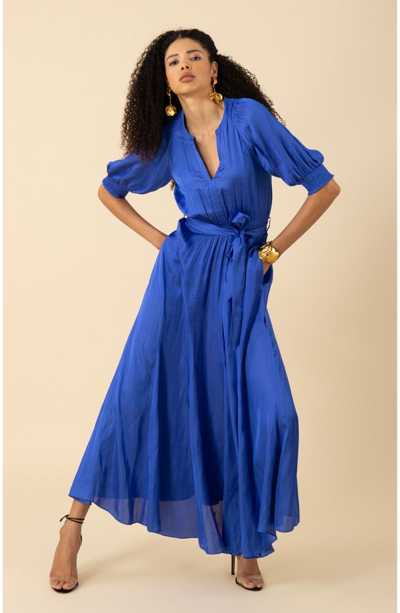 Hale Bob Estella Charmeuse Dress, Alternate, color, 