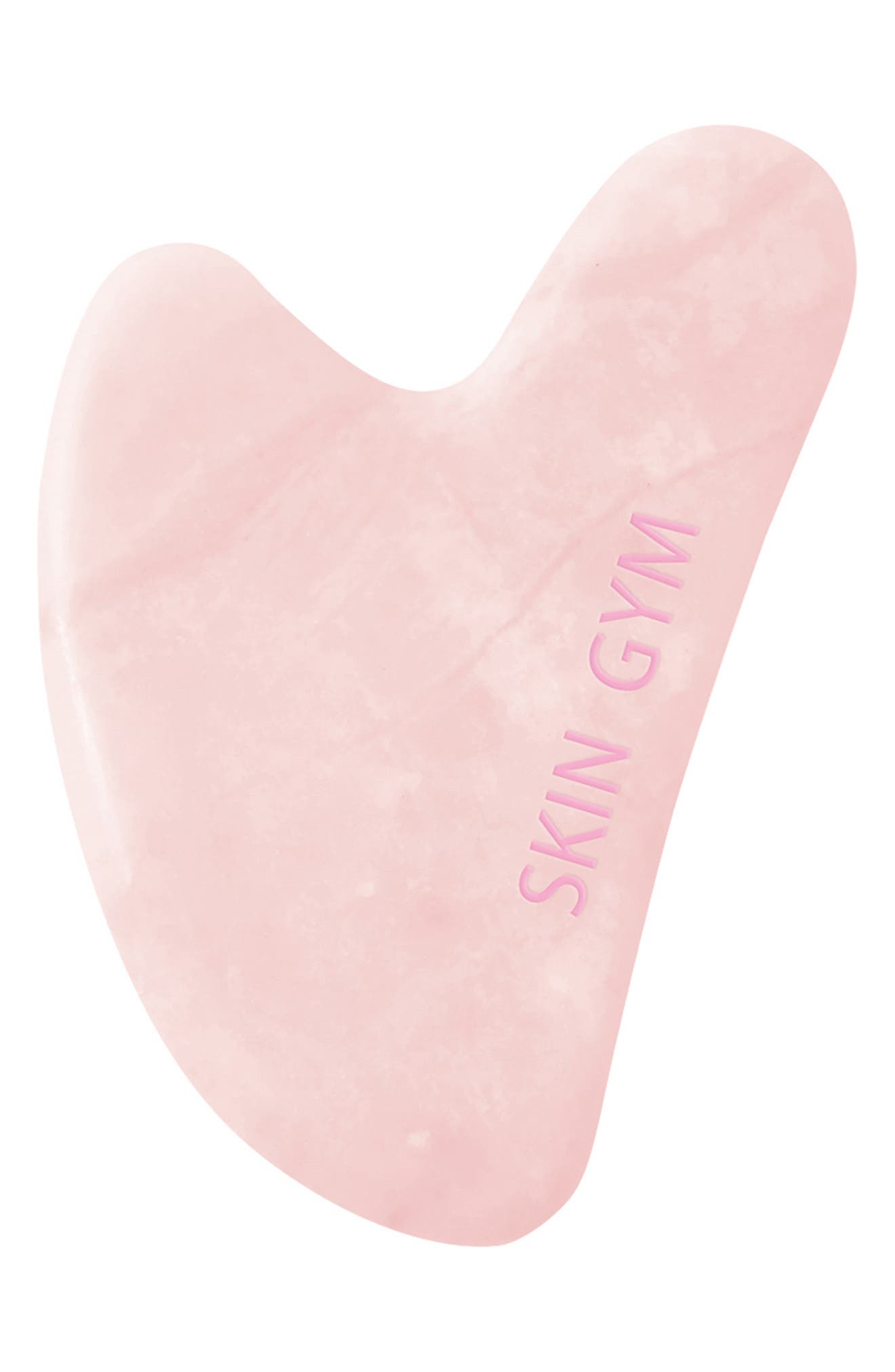 Skin Gym Rose Quartz Crystal Sculpty Heart Gua Sha Facial Tool 