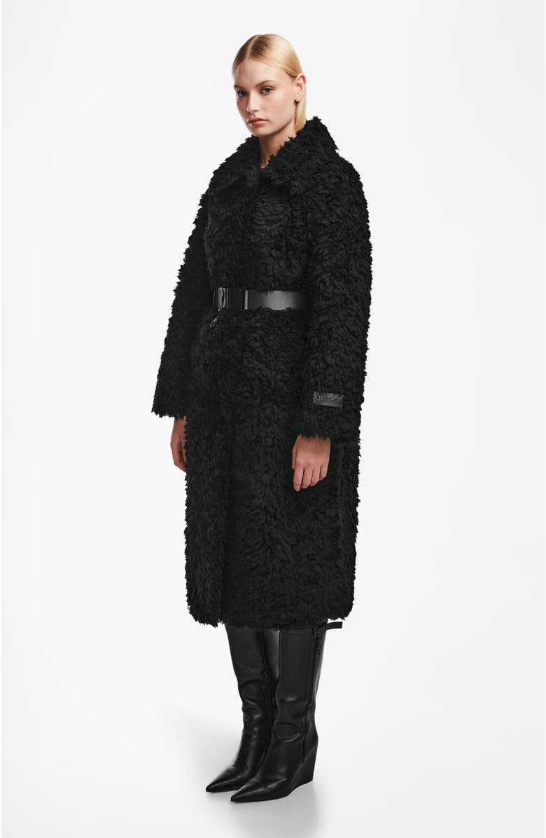 Rudsak KAMILAH WOMEN'S TEXTURED WOOL TEDDY TRENCH, Alternate, color,