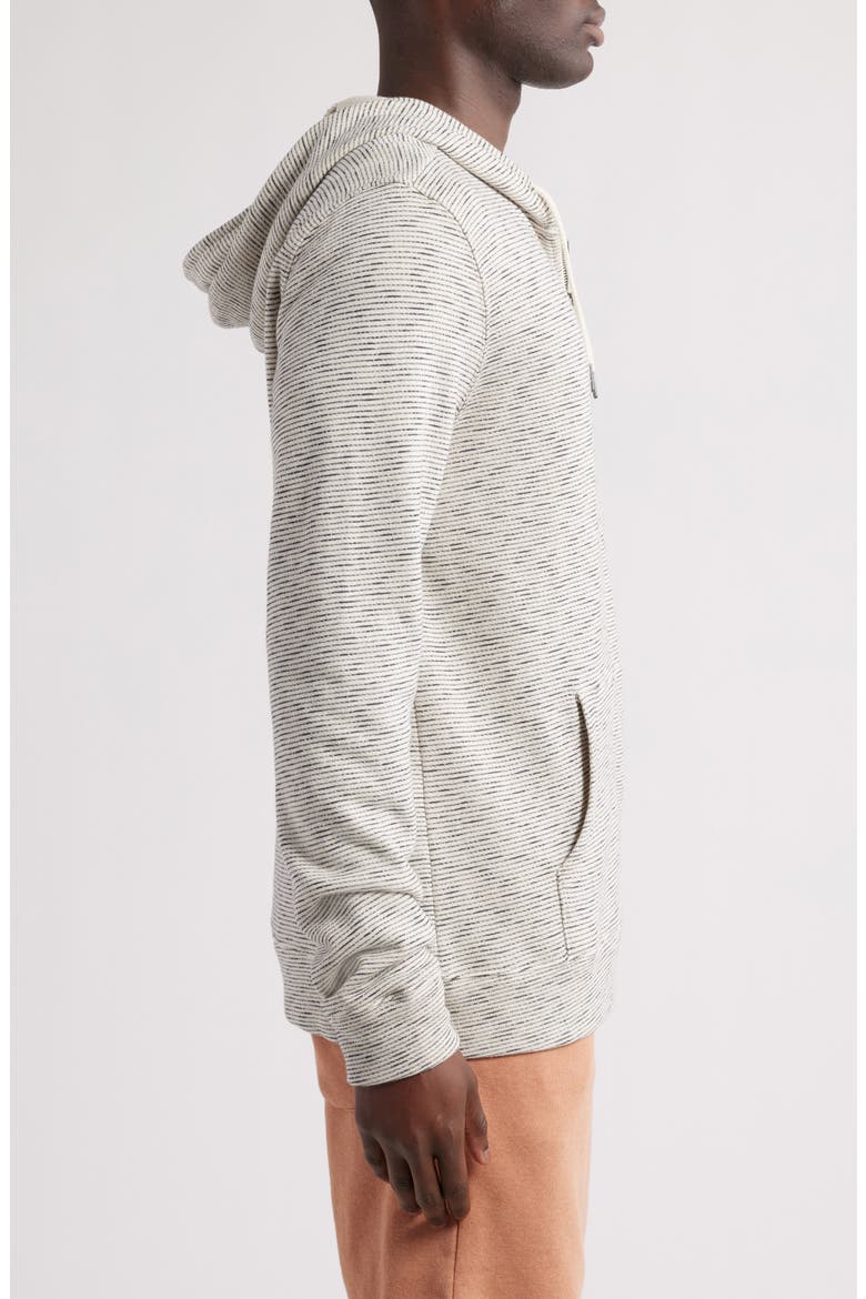 Jordyn Stripe Organic Cotton French Terry Zip Hoodie, Alternate, color, TAPIOCA/ STARGAZER