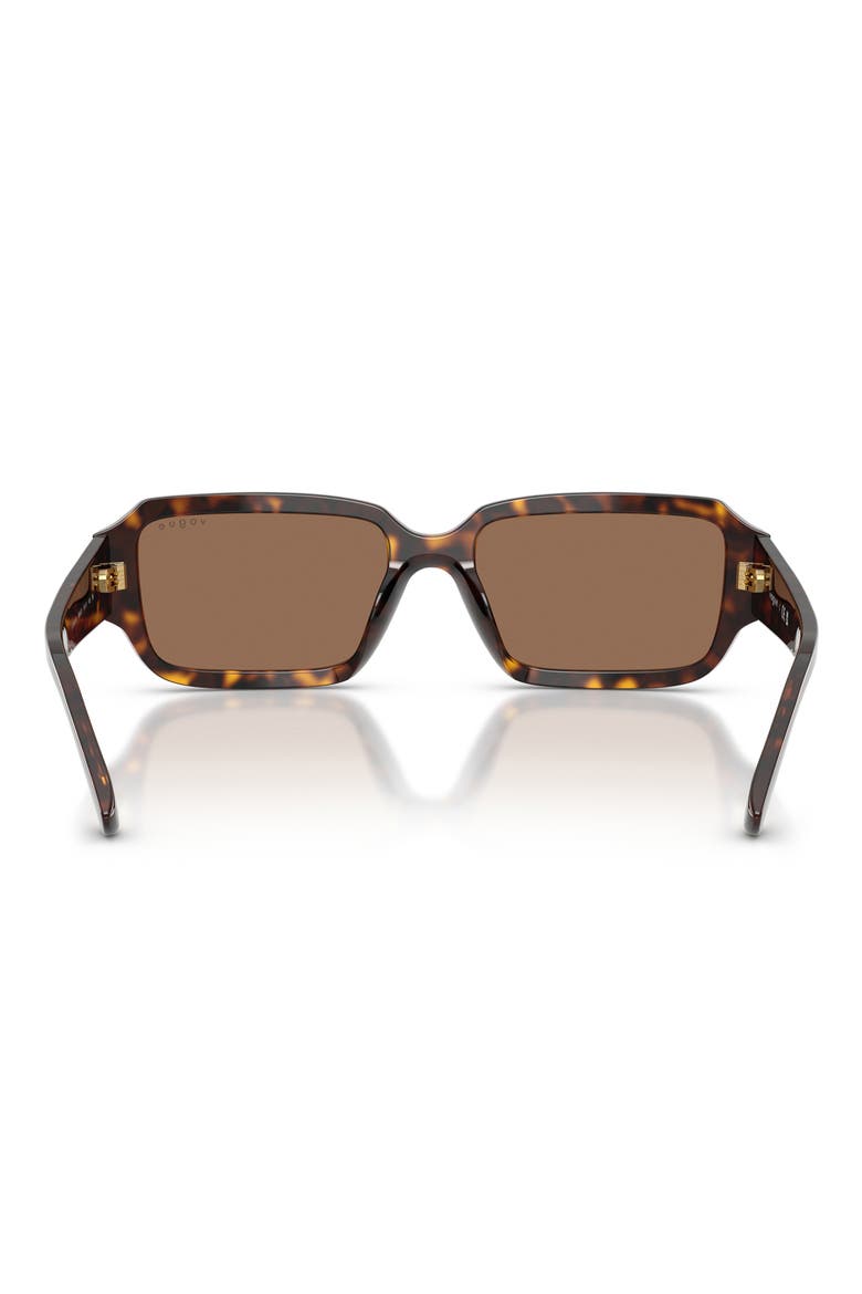 VO5693SU 54mm Rectangle Sunglasses, Alternate, color, DARK HAVANA / DARK BROWN
