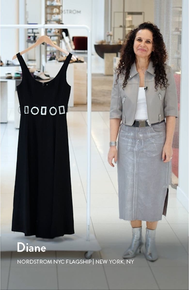 Eden Rhinestone Belt Sleeveless Maxi Dress, sales video thumbnail