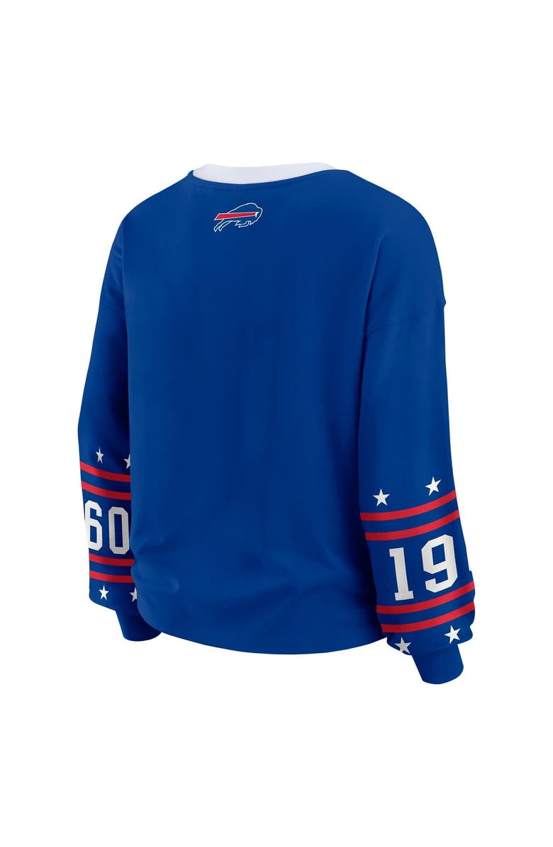 WEAR by Erin Andrews Women's WEAR by Erin Andrews  Royal Buffalo Bills Sport Long-Sleeve T-Shirt, Alternate, color, Royal