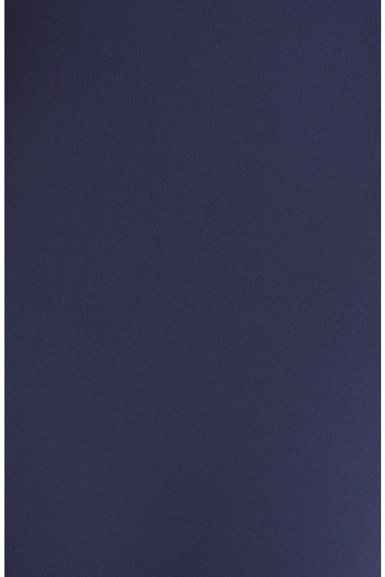 Modern V-Neck One-Piece Swimsuit, Alternate, color, DARK NAVY