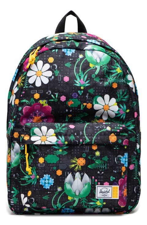 x LEGO Classic XL Botanical Floral Recycled Polyester Backpack