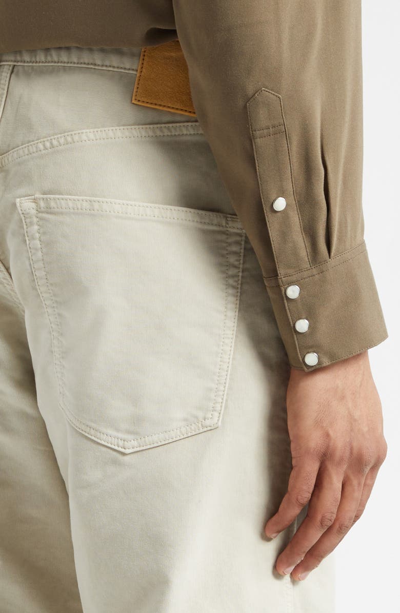 VISVIM Fluxus 01 Corduroy Wide Leg Pants, Alternate, color, Ivory