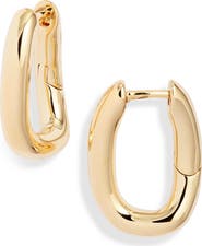 Nordstrom Demi Fine Oval Link Hoop Earrings