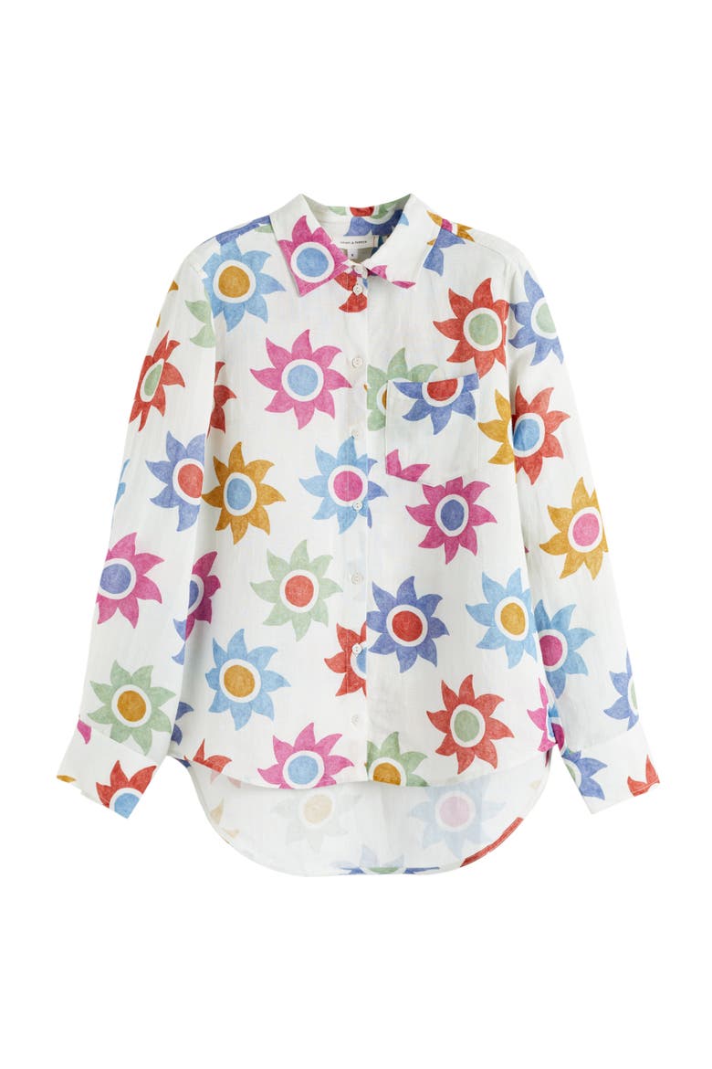 Cotton Sol Shirt, Alternate, color, Cream/Multi