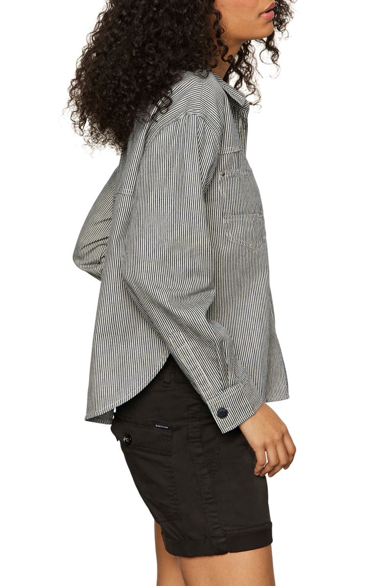 Sanctuary Ivy Stripe Shacket, Alternate, color, 