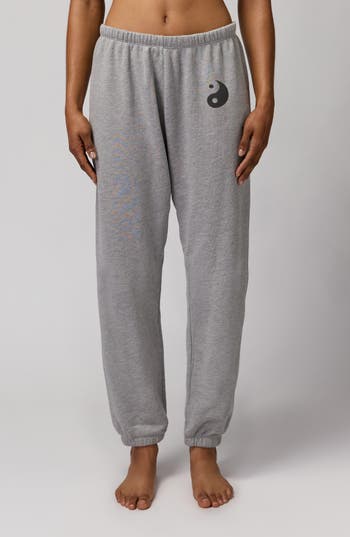 SPIRITUAL GANGSTER SPIRITUAL GANGSTER YIN YANG LUNA COTTON & MODAL SWEATPANTS