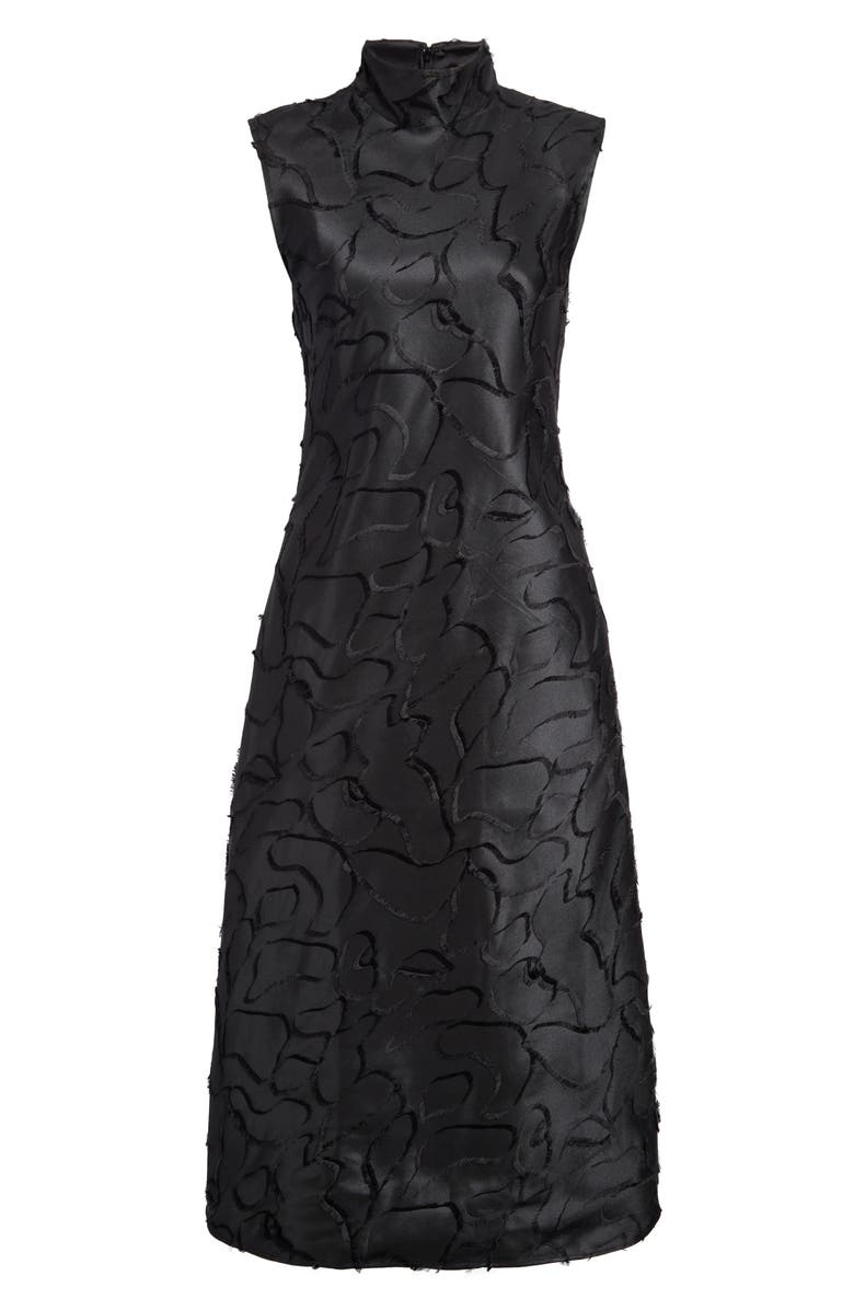 Stine Goya Jaxie Ribbon Jacquard Midi Dress, Alternate, color,