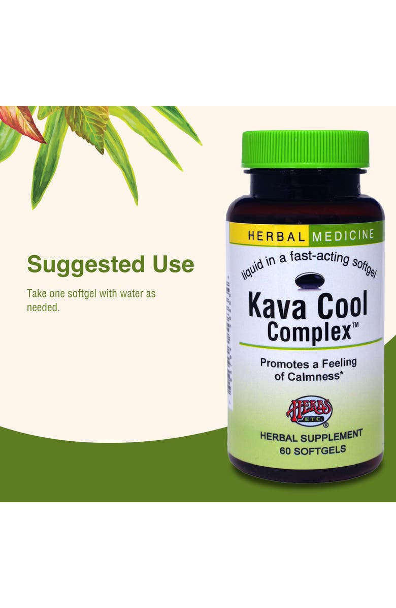 Trace Minerals Herbs Etc. Kava Cool Complex - 60 Softgels, Alternate, color, NO COLOR