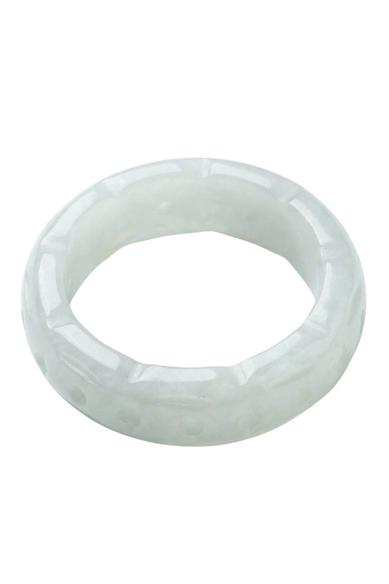 Weave Off white jade ring, Main, color, Off white