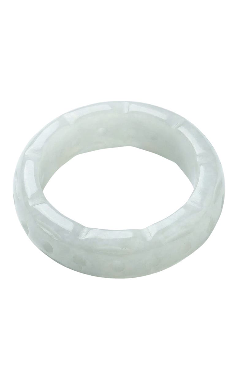 seree Weave Off white jade ring, Main, color, Off White