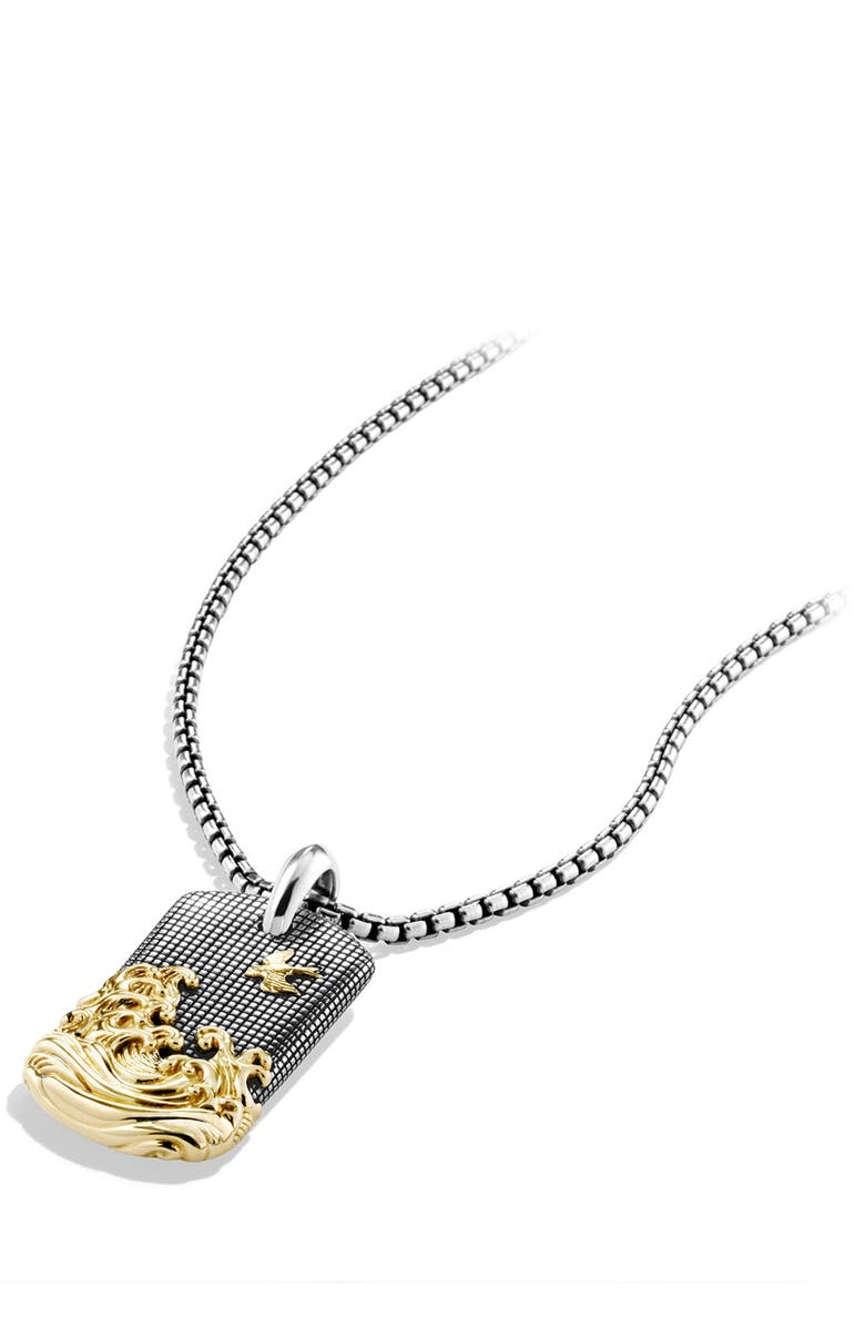 David Yurman 'Waves' Tablet with Gold, Alternate, color, Two Tone